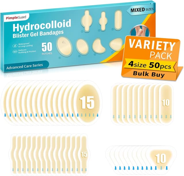 Imagen de Pansements ampoules 50 PCS hydrocolloïdes pour pieds 🩹 en OfertitasTOP