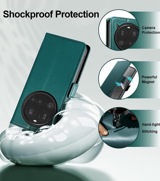 Thumbnail 4 de Yunubeyii Hülle Xiaomi 15 Ultra RFID Blocker Grün