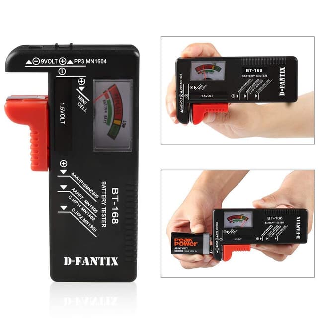 Detalle 1 de D-FantiX Batterietester BT-168 für 9V