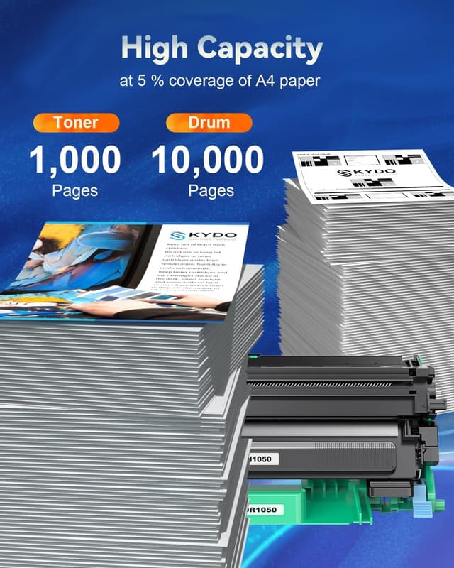 Detalle de Toner TN1050 + Tamburo DR1050 compatibili per Brother: kit 1 toner e 1 tamburo DR1050