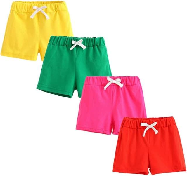 Imagen de FedMois Pantaloncini cotone bambini Ragazzi Confezione 4 en OfertitasTOP