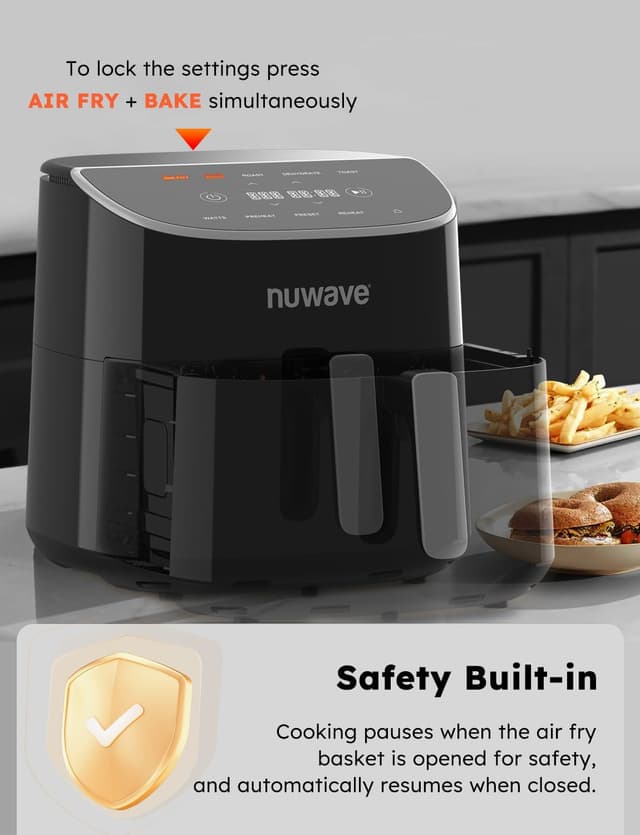 Detalle 2 de Nuwave Brio Plus 8 Qt Air Fryer ⚡