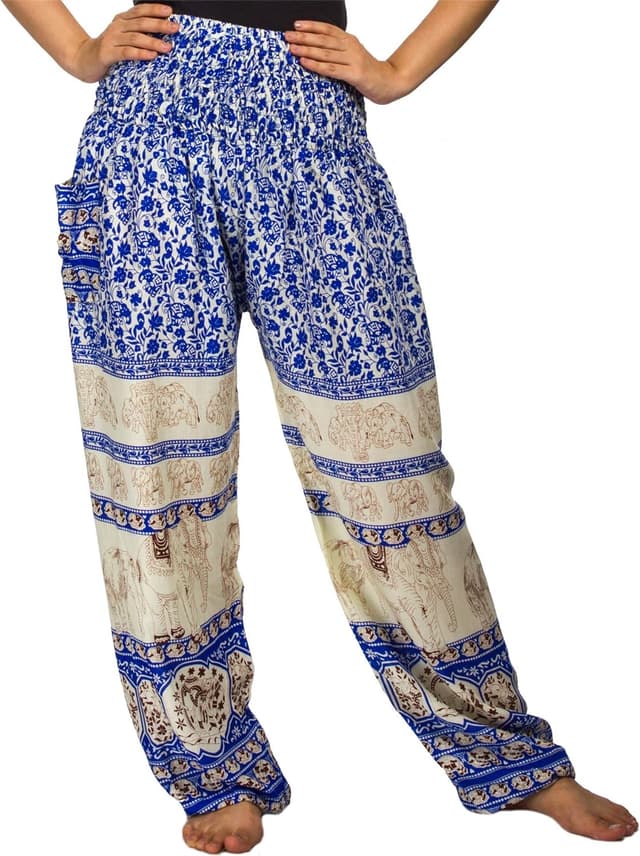 Thumbnail 6 de Lofbaz harem pants for women – boho palazzo yoga & lounge trousers in soft rayon