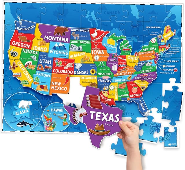 Detalle de United States Map Puzzle 70 pcs đź§©