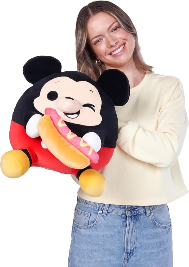 Detalle de ZURU Snackles Disney 14-inch Plush Mickey & Hot Dog (MICKEY) Plush with Snack Accessory