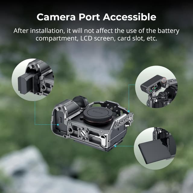 Detalle de SmallRig Hawklock Quick Release Cage 5187 for Sony Alpha 1 II / Alpha 9 III