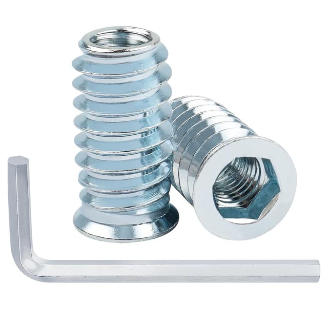 Detalle de Einschraubmutter M6x20mm für Holz, 40 Stück