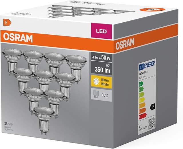 Detalle 2 de Osram Base PAR16 GU10 4,3 W — pack 10