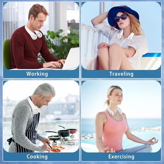 Thumbnail 6 de ITHKY Neck Fan 2600mAh wearable fan