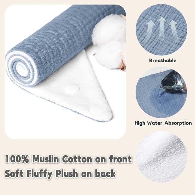 Thumbnail 2 de Susurration Muslin Drool Bibs 6 Pack