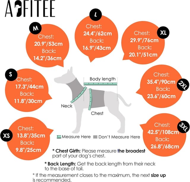 Detalle 2 de AOFITEE Dog Coat with Harness Built In (Waterproof Puffer Jacket, Fleece Collar) – XS