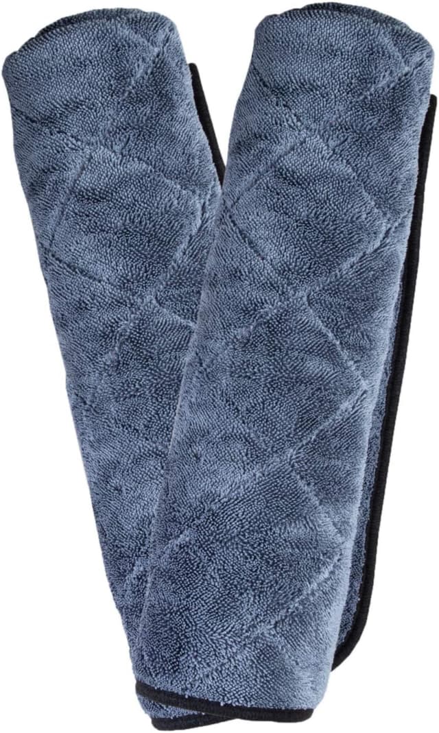 Detalle de Adam's Polishes Towel Jumbo Plush Drying Towel (33 x 29 in, 1500 GSM) — Absorbent Microfiber 2-Pack, White