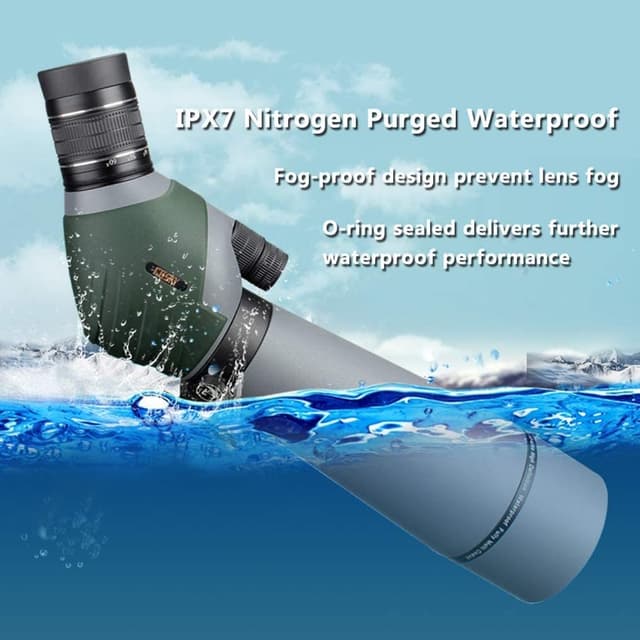 Detalle 2 de Gosky ED Double Focus Spotting Scope 20–60x 80mm with Smartphone Adapter