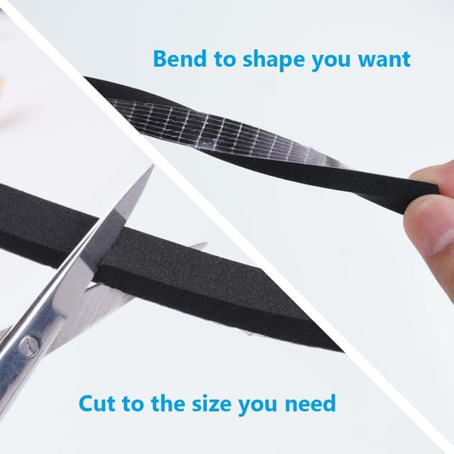 Thumbnail 5 de flintronic Nastro autoadesivo in schiuma (CR e neoprene) per porte e finestre, guarnizione antipioggia e isolamento