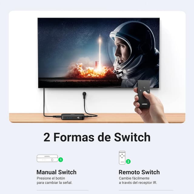 Thumbnail 1 de UGREEN HDMI Switch 3 Entradas 4K @30Hz