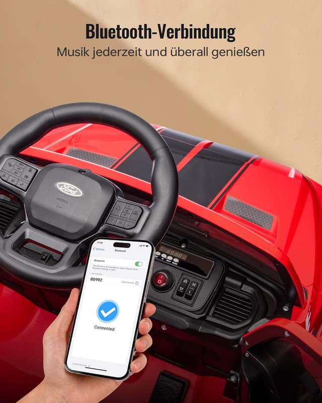 Thumbnail 6 de Outfunny Ford Shelby F-150 Kinder-Elektroauto 12V