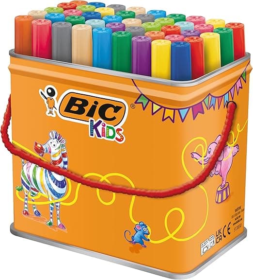 Imagen de BIC Kids Visacolor XL Rotuladores Lavables Multicolor ✏️ 48 Uds en OfertitasTOP