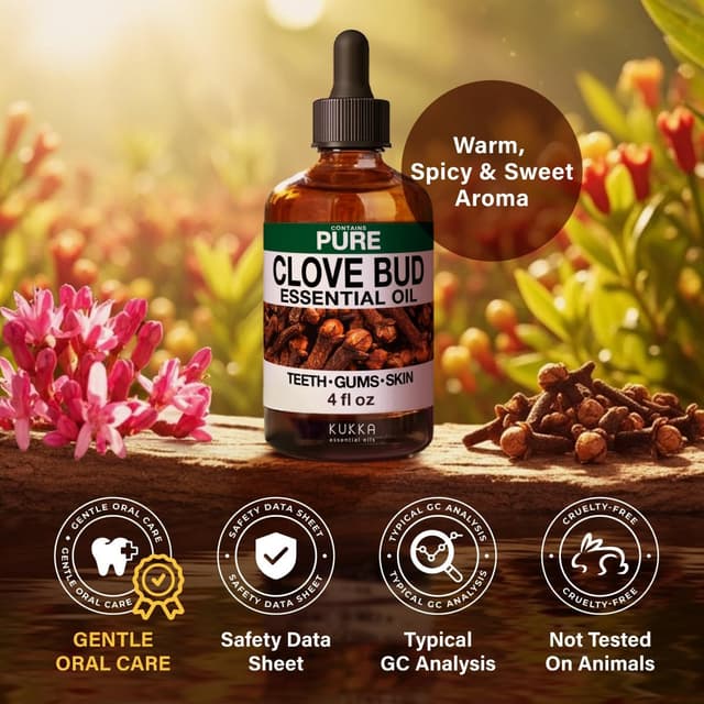 Thumbnail 6 de KUKKA Clove Essential Oil 4 Fl Oz