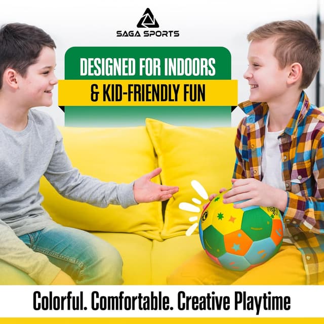 Thumbnail 1 de SAGA SPORTS SoftWhiz Safe Indoor Football Size 4