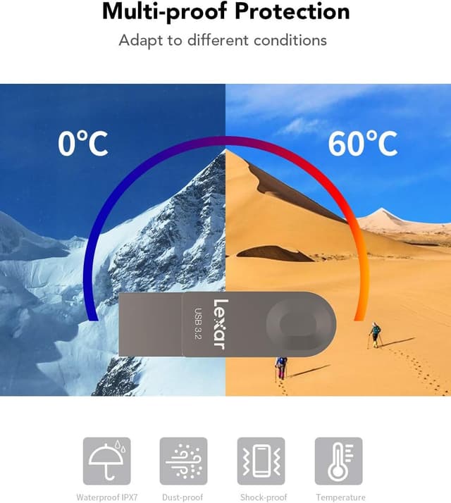 Thumbnail 6 de Lexar JumpDrive E32c 128GB USB-C/A