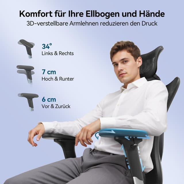 Thumbnail 6 de SIHOO M57 ergonomischer Bürostuhl bis 150 kg