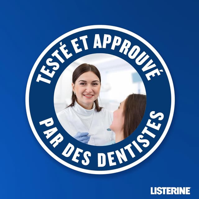 Detalle de Listerine Total Care Anti-Tartre, bain de bouche (lot de 3 bouteilles de 500 ml) : haleine fraîche et aide contre le tartre