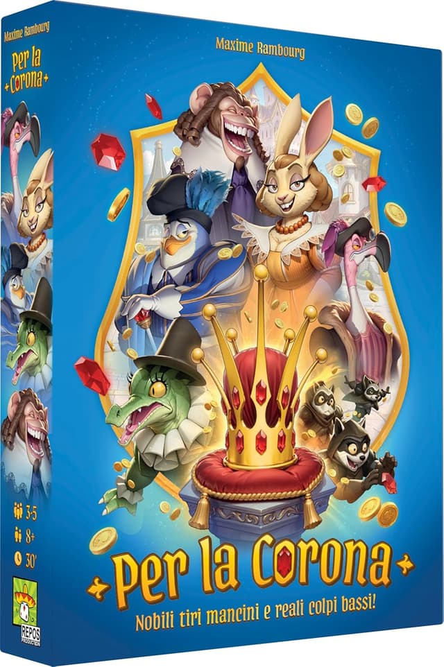 Detalle de Asmodee Per la Corona – Gioco da tavolo strategico di bluff (versione italiana)