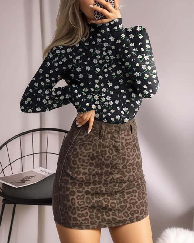 Detalle 2 de MANGOPOP Mock Turtle Neck Bodysuit