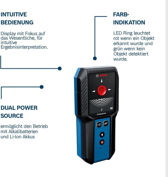 Detalle 2 de Bosch GMS 120-27 Ortungsgerät 🔍
