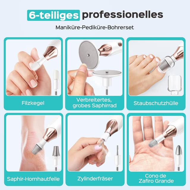 Thumbnail 6 de COSLUS C43 Elektrischer Nagelfräser Set