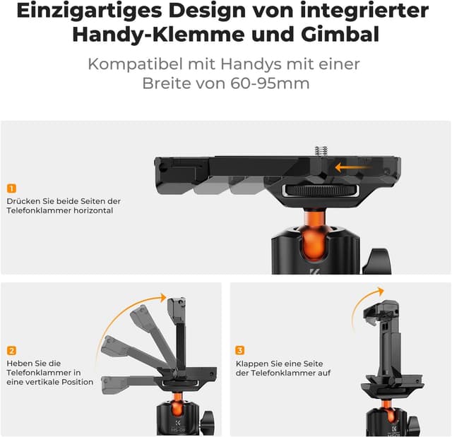 Detalle 2 de K&F CONCEPT Magnetische Kamerahalterung 3 kg