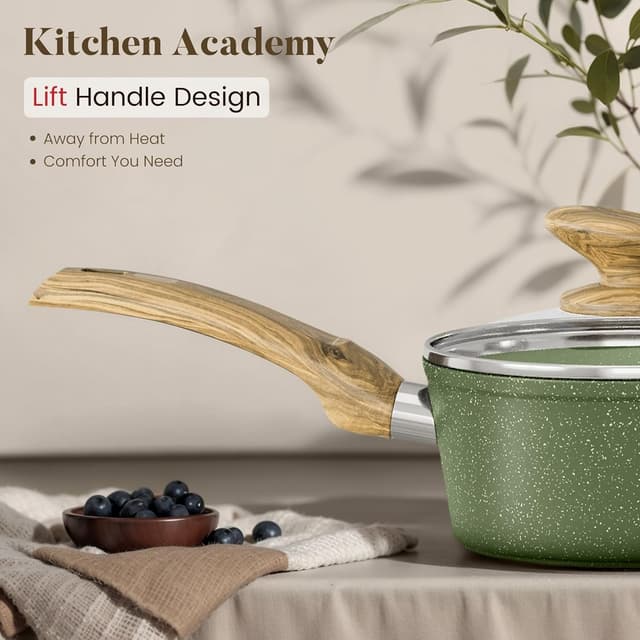 Detalle de Kitchen Academy granite non-stick set