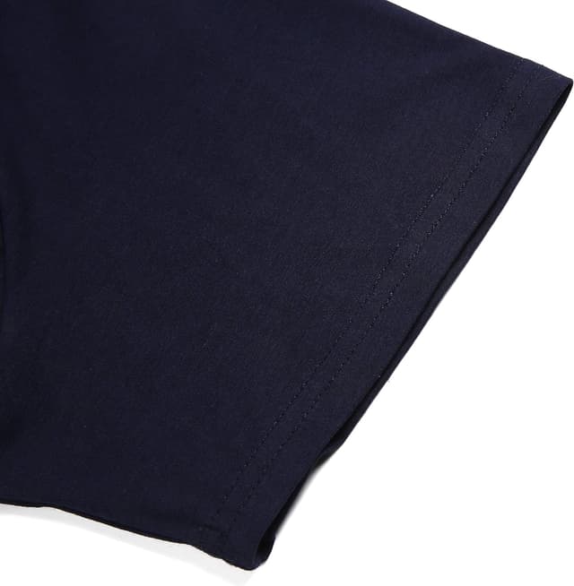 Detalle de Kuson Herren Poloshirt Kurzarm Patchwork aus Baumwoll-Piqué – Regular Fit mit kontrastfarbenem Kragen