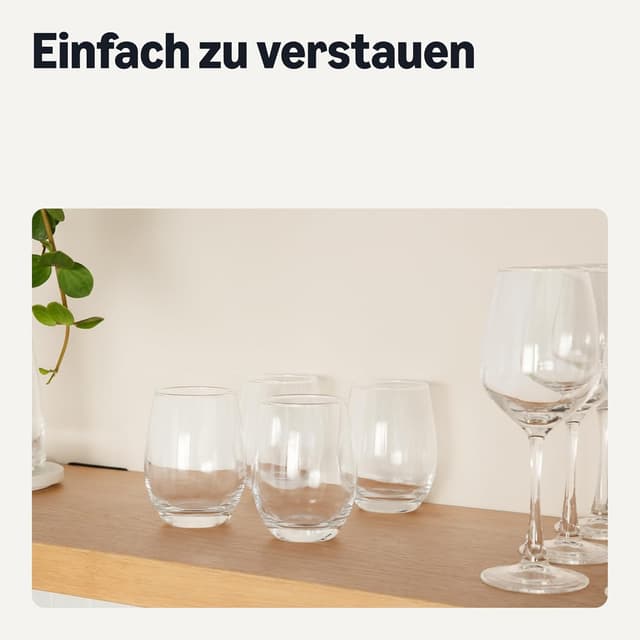 Thumbnail 4 de Amazon Basics Stiellose RotweinglĂ€ser 532,2 ml đ·