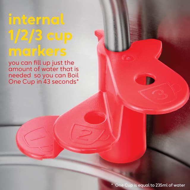 Detalle de Russell Hobbs Honeycomb 1.7L Cordless Electric Kettle (26053) – grey plastic, fast boil 3KW