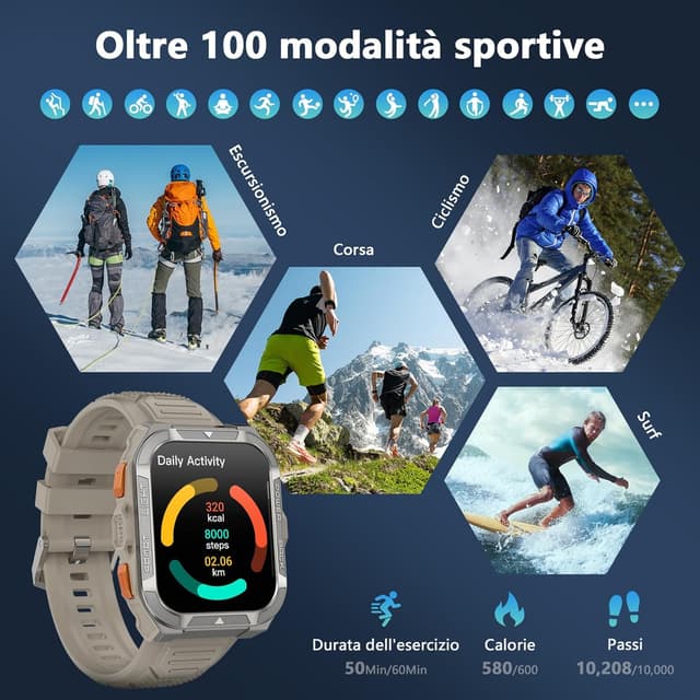 Thumbnail 5 de Blackview smartwatch sportivo 1,91" GPS