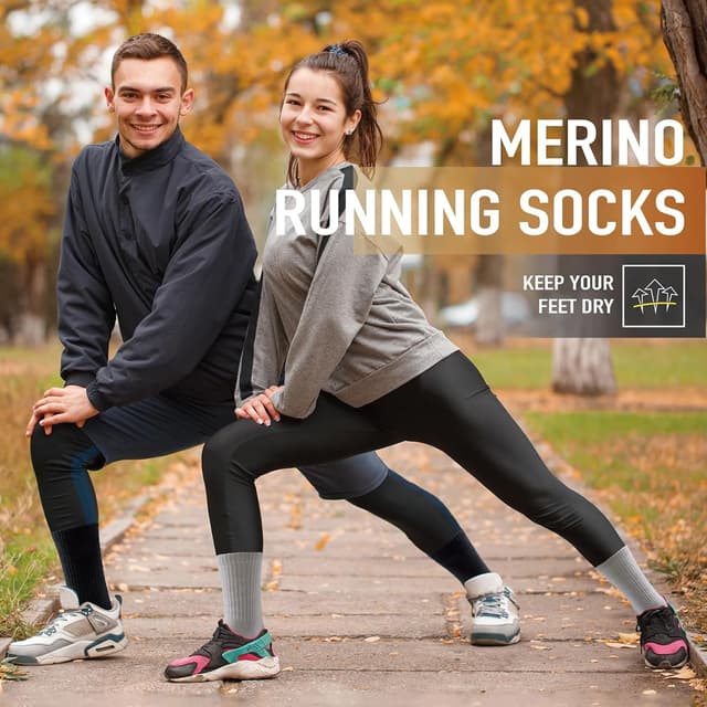 Detalle 2 de Merino wool hiking socks 3 pairs