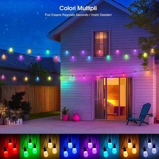 Detalle 2 de Light-Brightly Catena LED da esterno 21 m