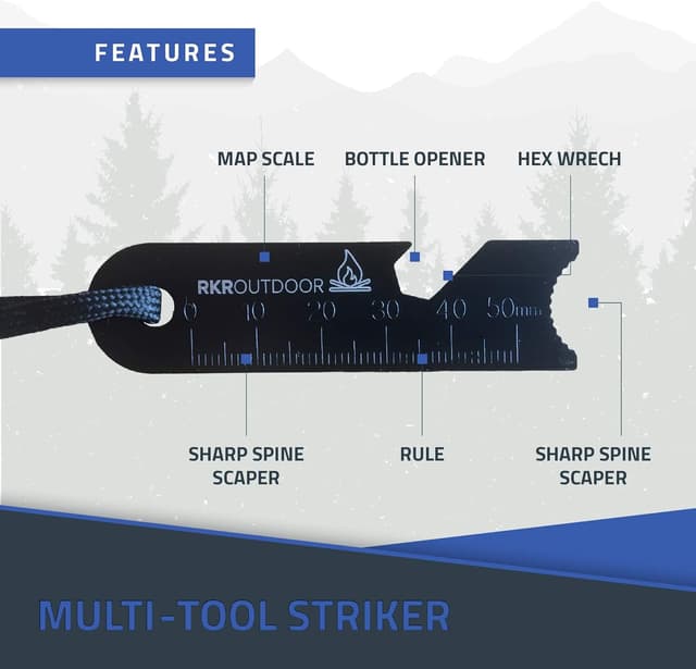 Thumbnail 5 de RKR OUTDOOR Ferro Rod 12,000+ Strikes