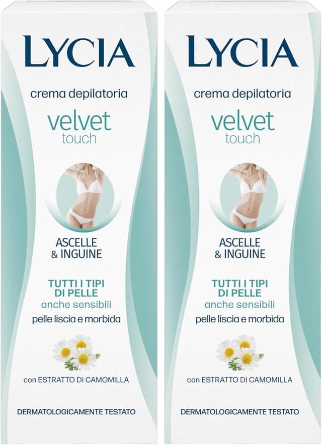 Detalle 1 de Lycia Crema Depilatoria Perfect Touch per gambe e braccia, vellutante e idratante con proteine della seta (150 ml)