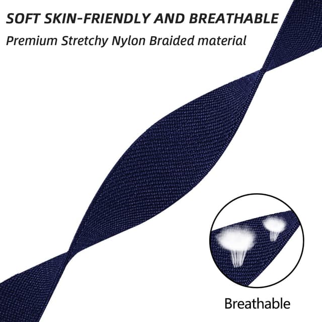 Detalle 2 de Chinbersky 5 confezioni di cinturini in nylon elasticizzato per Apple Watch 38/40/41/42/44/45 mm