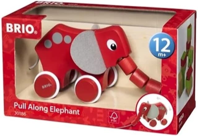 Detalle de BRIO 30186 Nachzieh‑Elefant 1 Spieler