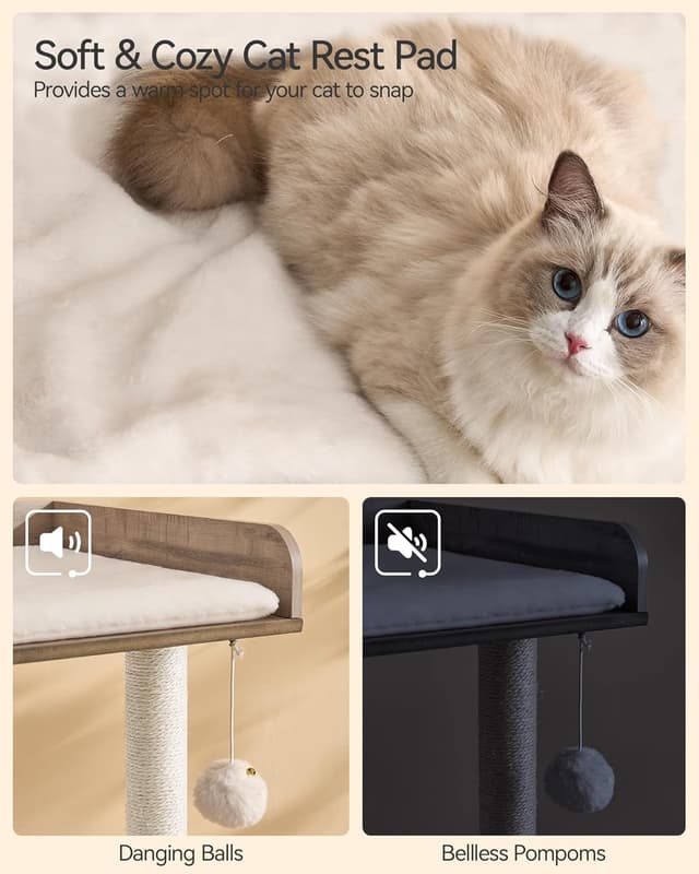 Thumbnail 6 de FourFurPets Katzenbaum 111 cm Greige