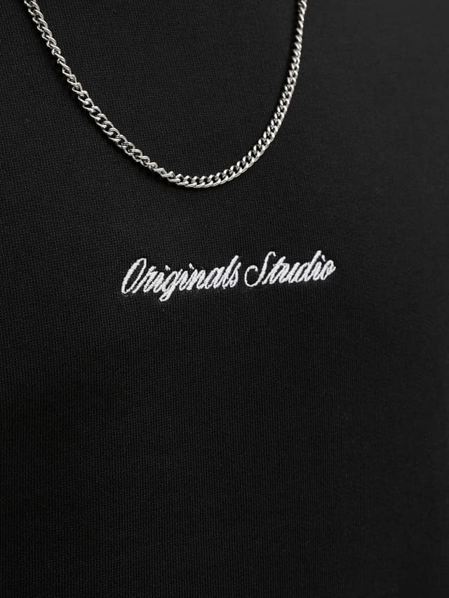 Detalle de Jack & Jones Jornorrebro EMB Sweat Crew Noos : le sweat ample à col rond