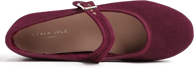 Detalle 2 de Feversole Mary Jane Halbschuhe mit 0,5 cm Absatz