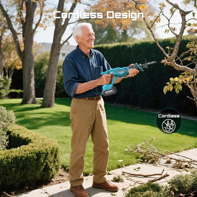 Thumbnail 2 de SEESII Scie sabre sans fil 21 V 3300 SPM