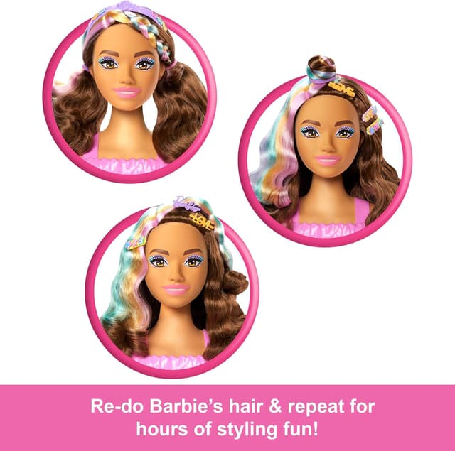 Thumbnail 3 de Barbie Doll Styling Head with 20+ Accessories 🧸?