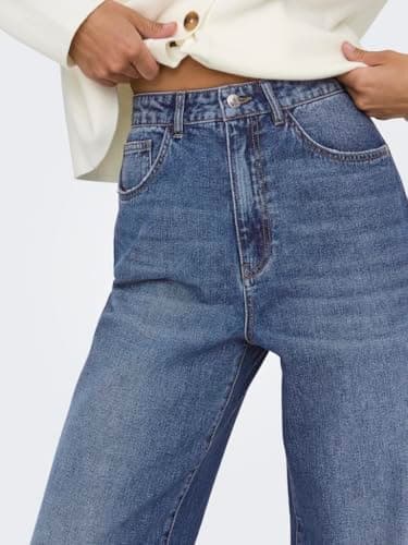 Detalle 2 de ONLY Onlhope Wide Denim Pantalones Vaqueros 28W