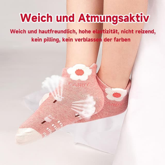 Detalle 2 de Rutschsocken für Kinder 12 Paar, Antirutsch