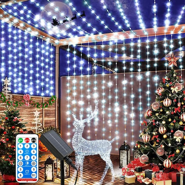 Imagen de Redefun Catena luminosa solare 300 LED 3x3 m en OfertitasTOP
